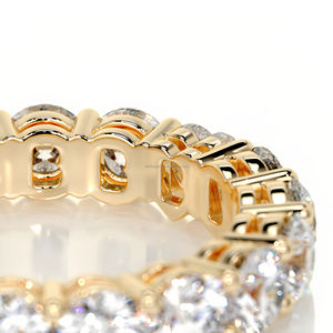 Nouvelle Bague d'Éternité Innovante Personnalisable en Moissanite Blanche et Rose, Coupe Ronde et Cœur, en Argent 925 Plaqué Or - Product Image 4