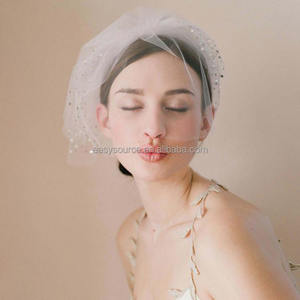 JD04 मोहनेवाला पर्दा वेडिंग दुल्हन Bircage Rhinestones के साथ पर्दा - Product Image 6