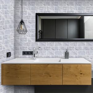 Pegatinas impermeables <span class=keywords><strong>para</strong></span> azulejo de <span class=keywords><strong>pared</strong></span>, 10 hojas, gris, mármol, Metro - Product Image 6