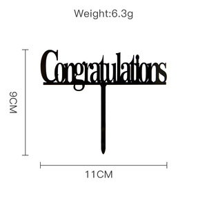 Vente chaude Just Do It Graduation Cake Topper Acrylique Happy Graduation Cake Decoration Party Supplies - Product Image 5