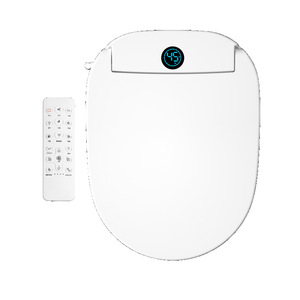 Smart Toilet Seat Elongated V Shape 12.5-18 Hole Spacing Fast Heating Wash And Dry Remote Control Ac Power OEM Wholesale - Product Image 2
