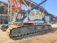 Grue sur chenilles Zoomlion d'occasion de 200 tonnes, boîte de vitesses d'origine, pièces d'usine d'origine, bon état de marche, pour levage lourd en construction