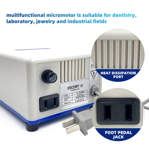 Polidor dental 35000RPM Micromotor da broca do prego do laboratório com E-tipo <span class=keywords><strong>Handpiece</strong></span> + reto <span class=keywords><strong>Handpiece</strong></span> + Contra ângulo - Product Image 3