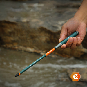 Mini ensemble <span class=keywords><strong>de</strong></span> cannes à pêche en carbone à Section courte rapide pour la pêche au poteau crevettes truite poisson amer dans les lacs rivières campings - Product Image 3