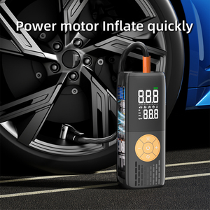 12V <span class=keywords><strong>DC</strong></span> pompa compressore d'aria senza fili 6000mAh doppia alimentazione gonfiatore pneumatici auto pompa aria con multi-funzionale luce di salvataggio - Product Image 3
