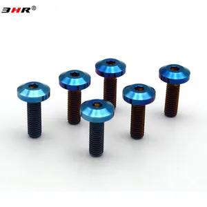 3HR 10.9 Grade benutzer definierte Farbe Gr.5 Titan legierung Ti-6Al-4V <span class=keywords><strong>Auto</strong></span> Lenkrad Bolzen Nabe - Product Image 1