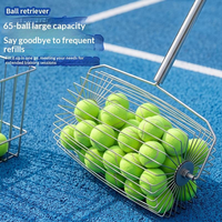 Ramasseur de balles de tennis léger de 1,15 kg, ergonomique, pour soulager le dos, pour l'entraînement