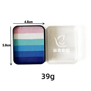 Không độc hại cầu vồng chia bánh biểu tượng tùy chỉnh nhãn hiệu riêng nước dựa trên màu sắc tạm thời cho trẻ em của cơ thể nghệ thuật UV sơn Nguồn cung cấp - Product Image 5