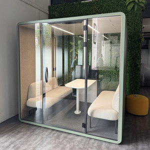 Cabina de teléfono Modular de aluminio insonorizada para negociación de oficina Pod para oficina en casa Centro comercial Centro de salud - Product Image 1