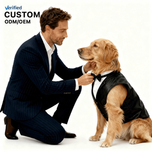 Joymay fabricant propriétaire <span class=keywords><strong>d</strong></span>'animal de compagnie costume <span class=keywords><strong>d</strong></span>'affaires concepteur de luxe classique costume <span class=keywords><strong>chien</strong></span> veste <span class=keywords><strong>famille</strong></span> vêtements pour animaux de compagnie nœud papillon accessoires - Product Image 1