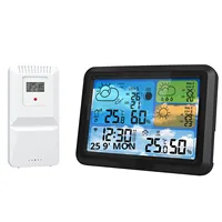 Nouveau capteur de température et d'humidité intérieur/extérieur sans fil, alimenté par batterie, contrôlé par application Tuya Smart WiFi, avec prévisions météo