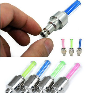 Capuchon de valve de roue de vélo de moto à LED néon, lumière de rayon de roue - Product Image 2