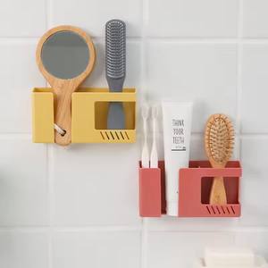 2 in 1 <b>Wall</b>-mounted Mobile Phone Remote Control Storage <b>Box</b> Multifunctional Punch-free Storage Rack <b>Wall</b> Debris Storage Holders - Product Image 5