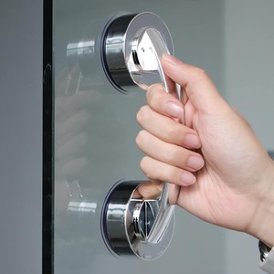 Poignée de porte en verre Huahu avec ventouse, barre d'appui de douche sans perforation pour salle de bain - Product Image 1