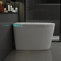 Nuevo Sanitario Moderno, Inodoro de Una Pieza, Descarga por Sifón, Bidé Inteligente, Inodoro con Descarga Automática