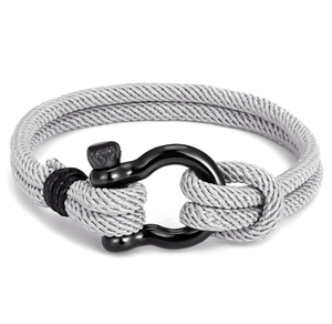 สร้อยข้อมือสแตนเลสสตีลทรงเสน่ห์แบบสายรัดชามชายหาดแฟชั่นสำหรับงานแต่งงานของขวัญสำหรับเด็กสร้อยข้อมือคู่รักใหม่ - Product Image 5