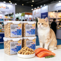 Friandises pour chiens et chats au jaune d'œuf de saumon lyophilisé, 100% protéines animales, à mâcher, OEM ODM, baril 400G, nourriture pour chats