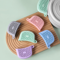 Siliconen pannenlappet met handclip, isolatie, hittebestendig, antislip, voor hete pannen, koekenpannen en sauspannen