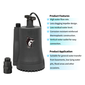 Pompe <span class=keywords><strong>utilitaire</strong></span> submersible Débit d'eau élevé Pompe de transfert d'eau submersible pour sous-sols - Product Image 2