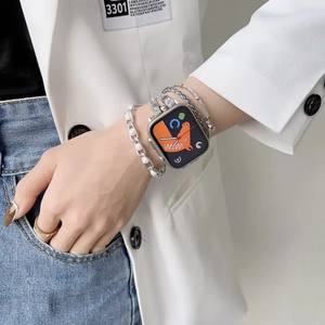 <span class=keywords><strong>Bracelet</strong></span> à <span class=keywords><strong>boucle</strong></span> <span class=keywords><strong>unique</strong></span> tissé créatif en corde de cuir à la mode <span class=keywords><strong>boucle</strong></span> en métal iwatch adaptée à la série <span class=keywords><strong>Apple</strong></span> <span class=keywords><strong>Watch</strong></span> 8 ultra lwatch - Product Image 5