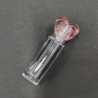 Tubes de brillant à lèvres carrés transparents roses de 3,5 ml, contenants vides pour huile à lèvres, tubes et emballages personnalisés pour brillant à lèvres