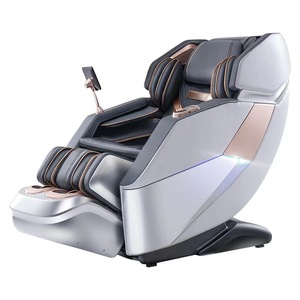 Sillón reclinable de masaje con rodillo de cuero PU, silla de masaje 4D <span class=keywords><strong>el</strong></span>ástica con tacto <span class=keywords><strong>humano</strong></span> de gravedad cero de <span class=keywords><strong>cuerpo</strong></span> completo - Product Image 2