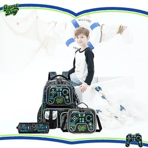 กระเ<span class=keywords><strong>ป</strong></span>๋าเป้สะพายหลังนักเรียนแบบมีซิป 3 ชิ้น ดีไซน์ทันสมัย ทนทาน สำหรับเด็กผู้ชาย ความจุขนาดใหญ่ เหมาะสำหรับนักเรียนประถม - Product Image 6