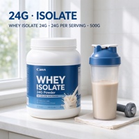 Poudre de protéines isolées de lactosérum 24g OEM ODM Marque privée Vente en gros Haute qualité Force musculaire Récupération Sans gluten pour complément alimentaire