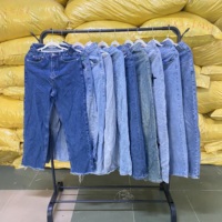 Jeans vintage à jambe droite, lots de jeans en denim usagés, pantalons d'occasion en gros
