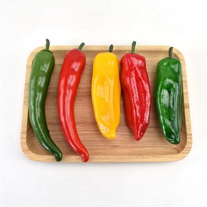 Piments artificiels en plastique de haute qualité, simulation réaliste de légumes, modèle de piment factice pour la décoration de la maison, de la cuisine et des fêtes - Product Image 1