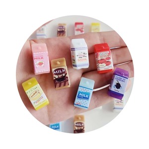 บ้านตุ๊กตาชิ้น/ล็อตสุดสร้างสรรค์ใหม่กล่องใส่นมจิ๋วสำหรับตกแต่งห้องครัวเล่นอาหาร - Product Image 2