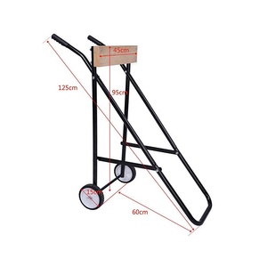 Folding Marine Outboard Motor Trolley &amp; <strong>Engine</strong> Display <strong>Stand</strong> 20HP Capacity 1000x540mm - Product Image 3