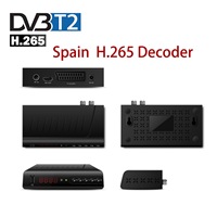 Receptor de TV Digital HD DVB-T2 H265 para España con WiFi, Resolución 1920x1080, TDT