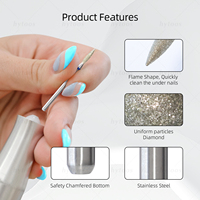 HYTOOS – Embouts de ponceuse à ongles professionnels en diamant flamme pour éliminer les cuticules et nettoyer les peaux mortes – Outils de préparation pour manucure en salon et à domicile