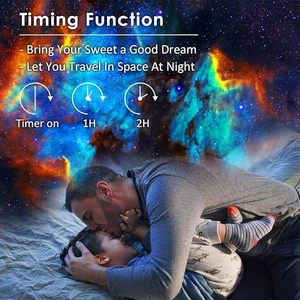 Projecteur de galaxie étoilé <span class=keywords><strong>planétarium</strong></span> 13 en 1-Veilleuse étoile rotative à 360 ° pour enfants, cinéma maison, plafond, décoration de chambre - Product Image 4