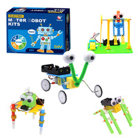 Kit de robot DIY Luckykoo pour enfants, jouets éducatifs STEM, robot éducatif, jouets d'ingénierie scientifique, kits scientifiques