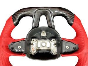 Volant en fibre de carbone sur mesure pour <span class=keywords><strong>Dodge</strong></span> <span class=keywords><strong>Challenger</strong></span> SRT <span class=keywords><strong>Hellcat</strong></span>/<span class=keywords><strong>Redeye</strong></span> - Product Image 6
