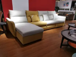 Kotak Penyimpanan Sofa Bentuk L, Tempat Tidur Sofa Fungsional Ruang Tamu Mebel