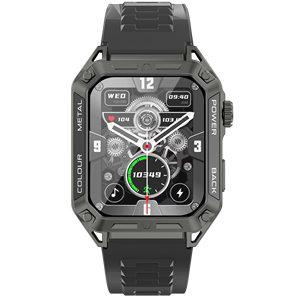 Reloj Inteligente <span class=keywords><strong>A33</strong></span> con Pantalla AMOLED de 1.91 Pulgadas, Llamadas por Bluetooth, Monitor de Frecuencia Cardíaca, Batería de 380 mAh, Resistente al Agua IP68, Android, Multi-puerto para Exteriores - Product Image 1