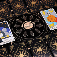 Imprimé personnalisé Oracle Deck carte d'affirmation de motivation inspirante carte de Tarot boîte en fer blanc
