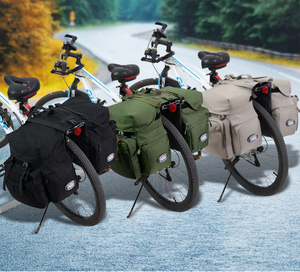 Sacs de vélo imperméables grande capacité, sacs de <span class=keywords><strong>porte</strong></span>-bagages arrière double face pour vélo de montagne et de route - Product Image 6