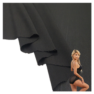 Hot Sale 230gsm 77 <strong>Polyester</strong> 23 <strong>Spandex</strong> PowerNet 4 Way Stretch Power <strong>Mesh</strong> Fajas <strong>Fabric</strong> for Shapewear Corsets - Product Image 1