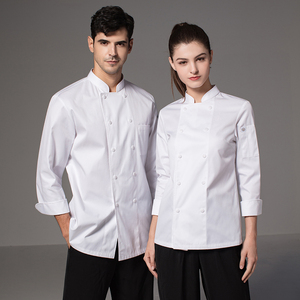 Zhenyao uniforme <span class=keywords><strong>da</strong></span> Chef <span class=keywords><strong>per</strong></span> uomo e donna manica lunga autunno e inverno abbigliamento <span class=keywords><strong>da</strong></span> <span class=keywords><strong>lavoro</strong></span> e <span class=keywords><strong>Bar</strong></span> cucina occidentale pasticceria negozio di torte - Product Image 1