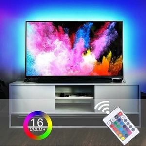 Luci LED USB striscia telecomando RGB SMD5050 30Led/<span class=keywords><strong>m</strong></span> DC5V 1M 2M 4M 5M nastro flessibile TV sfondo luces LED - Product Image 3