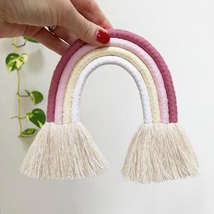 Décoration murale arc-en-ciel de haute qualité, rose bonbon, décoration de chambre d'enfant - Product Image 1