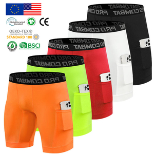 กางเกงในชายแบบสปอร์ตสีขาวสั่งทำพิเศษ & กางเกงบ็อกเซอร์มีกระเป๋าข้าง  รับสกรีนโลโก้ แห้งเร็ว MOQ ต่ำ ระบายอากาศได้ดี ผลิตจากผ้าสแปนเด็กซ์ - Product Image 2