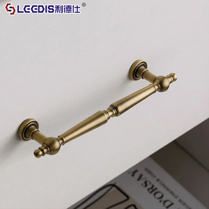 Lgcdis Brass Cabinet Handle Bar French Style Antique Drawer Hardware Furniture Door Pulls - Product Image 2