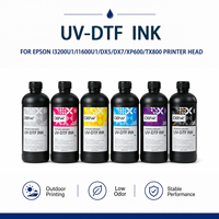 Encre UV DTF pour impression multi-surfaces sur bois, verre, céramique, acrylique, métal, carton pour têtes d'impression Epson I3200U1, DX5, DX7, XP600, TX800