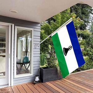 Wholesale 3x5FT Lesotho National Flag Outdoor Polyester Country <b>Banner</b> with Two Metal Grommets for Festivals Sports Parade - Product Image 3