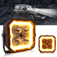 Nouveau phare LED de 80W 5 pouces pour 4x4, camion de travail tout-terrain, lampe blanche DRL, étanche IP69, montage universel